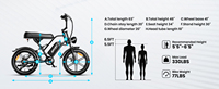 Vélo de montagne électrique sans balais G60 UK, pneus larges, suspension intégrale, 30 mph, écologique, pour adultes, prix de gros