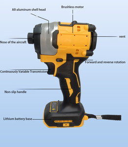 Visseuse à chocs sans fil professionnelle 20V, moteur sans balais 2800 tr/min, perceuse à vitesse variable 500W, personnalisable OEM - Product Image 5