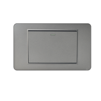 BAOBEN 4*2 PC Panneau gris Prise murale standard Brésil avec double USB Type C et interrupteur, prise Suisse