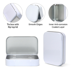 Hình chữ nhật nhỏ vuông kẹo <span class=keywords><strong>tin</strong></span> trường hợp con kháng bản lề hộp thiếc bao bì tùy chỉnh in ấn kim loại bạc hà tins hộp - Product Image 6