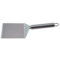 Spatule de barbecue professionnelle en acier inoxydable brossé, lame plus large et plus robuste, taille personnalisée, pour usage en restaurant, couleur argent