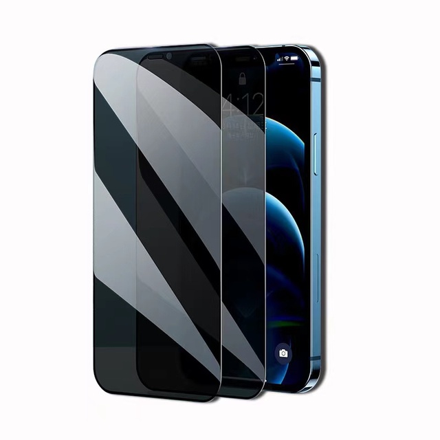 Full Coverage Privacy Anti Spy Screen Protectors for iPhone 16 15 14 Pro Max HD Eye Protection Green Light Film Anti Blue Light