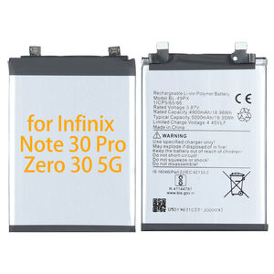 Batería de litio recargable para teléfono celular móvil de 5000mAh para Infinix Note 30 Pro <span class=keywords><strong>Zero</strong></span> 30 5G - Product Image 1