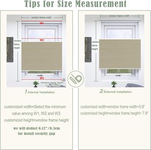 Tùy chỉnh di động Shades nhiệt cách điện trên xuống dưới lên cơ giới tổ ong Rèm cho nhà Windows - Product Image 6