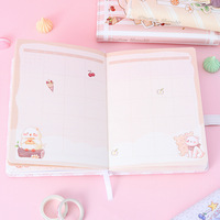 Carnet de notes écologique en gros, mignon et kawaii, pour enfants, étudiants, avec motifs de dessins animés, lapin et licorne