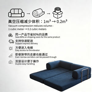 أريكة مضغوطة رائجة البيع لغرفة المعيشة، أريكة مضغوطة بدون إطار من الفوم المضغوط، أثاث مفرغ الهواء - Product Image 6