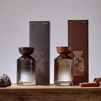 Bouteille diffuseur de luxe pour vente directe, flacon décoratif vide pour diffuseur, bouteille diffuseur à bâtonnets ronds 200 ml