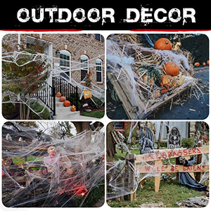 Telaraña Súper Elástica, Accesorios de Halloween, Algodón de Araña para Fiestas de Halloween - Product Image 5