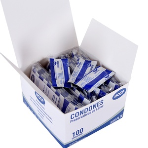 Condones de Látex Natural, 100 Unidades por Caja, Venta al Por Mayor, Desechables, OEM - Product Image 1