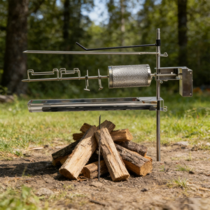 Asador de Acero Inoxidable Auspit Golds, Asador Plegable para Barbacoa de Carbón y Leña, para Camping, Caza y Picnic - Product Image 2