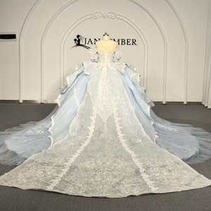 ชุดราตรีงาน Quinceanera รุ่น Gt003-Pz ดีไซน์หรูหรา ประดับลูกปัดวิบวับที่ตัวเสื้อ แต่งผ้าลูกไม้ลายดอกไม้เป็นชั้นๆ ทรงบอลเดรส ยี่ห้อ Jancemebr - Product Image 6