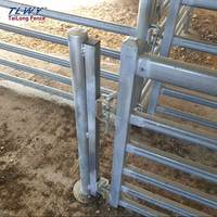Paneles Portátiles de Cerca de Seguridad para Ovejas de 6 Pies, Fácilmente Ensamblables, Paneles de Corral para Cabras, Paneles de Cerca Galvanizados para Ganado