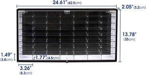 Hot Bánh Xe 1/64 Quy Mô Diecast Hiển Thị Trường Hợp Lưu Trữ Tủ Kệ Tường Gắn Giá Cho 56 Bánh Xe Nóng - Product Image 3