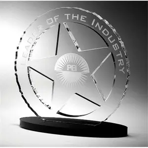 Clear Acrylic Notice Display Holder Stand Corporate Circle Acrylic Acrylic Medal Decoration