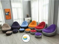 Fauteuil gonflable ultra-léger moderne en PVC pour l'extérieur, pouf portable, chaise longue paresseuse pour les voyages, la cour, les fêtes au bord de la piscine, les festivals de musique