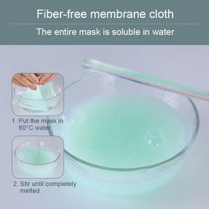 Kozmetik ürünleri yeşil beyazlatma jöle Bio kollajen levha yüz maskesi kore yüz nemlendirici bakım maskesi toptan - Product Image 5