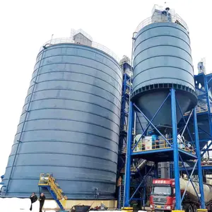 Silo de metal de 500 ~ 30000 toneladas ampliamente utilizado en plantas de fresado y terminales portuarias