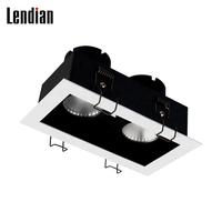 3X9W 3X15W 3X30W Grille de plafond commerciale Panneau lumineux LED Grille de spot linéaire pour restaurant Système d'éclairage professionnel