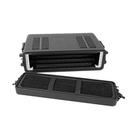 2U Étanche Rotomolded Flight Rack Case Moulé Amplificateur Case Pro-Audio PA DJ Road Travel Mount Case avec Mousse Personnalisée
