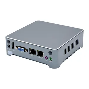 듀얼 lan 포트 나노 pc 상자 팬리스 미니 pc i5 dc 12V 리눅스 작은 마이크로 컴퓨터