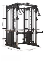 Smith Machine d'usine, cage de musculation commerciale, rack de squat, entraîneur multifonctionnel à câble croisé, rack de gantry, exercice de musculation