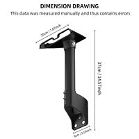 Support mural/auvent robuste en métal Starlink Gen3 pour kit de montage d'antenne satellite