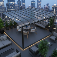 Auvent de fenêtre en aluminium résistant aux intempéries et aux UV, toit en polycarbonate, cadre en aluminium pour fenêtre de balcon