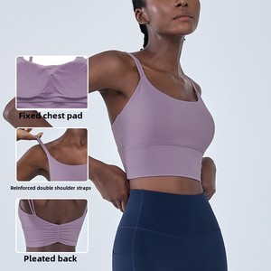 Soutien-gorge de <span class=keywords><strong>sport</strong></span> respirant et réversible pour <span class=keywords><strong>femme</strong></span>, dos nu, maintien élevé, bretelles réglables, col en V, pour le yoga – Options grandes tailles, écologique - Product Image 3