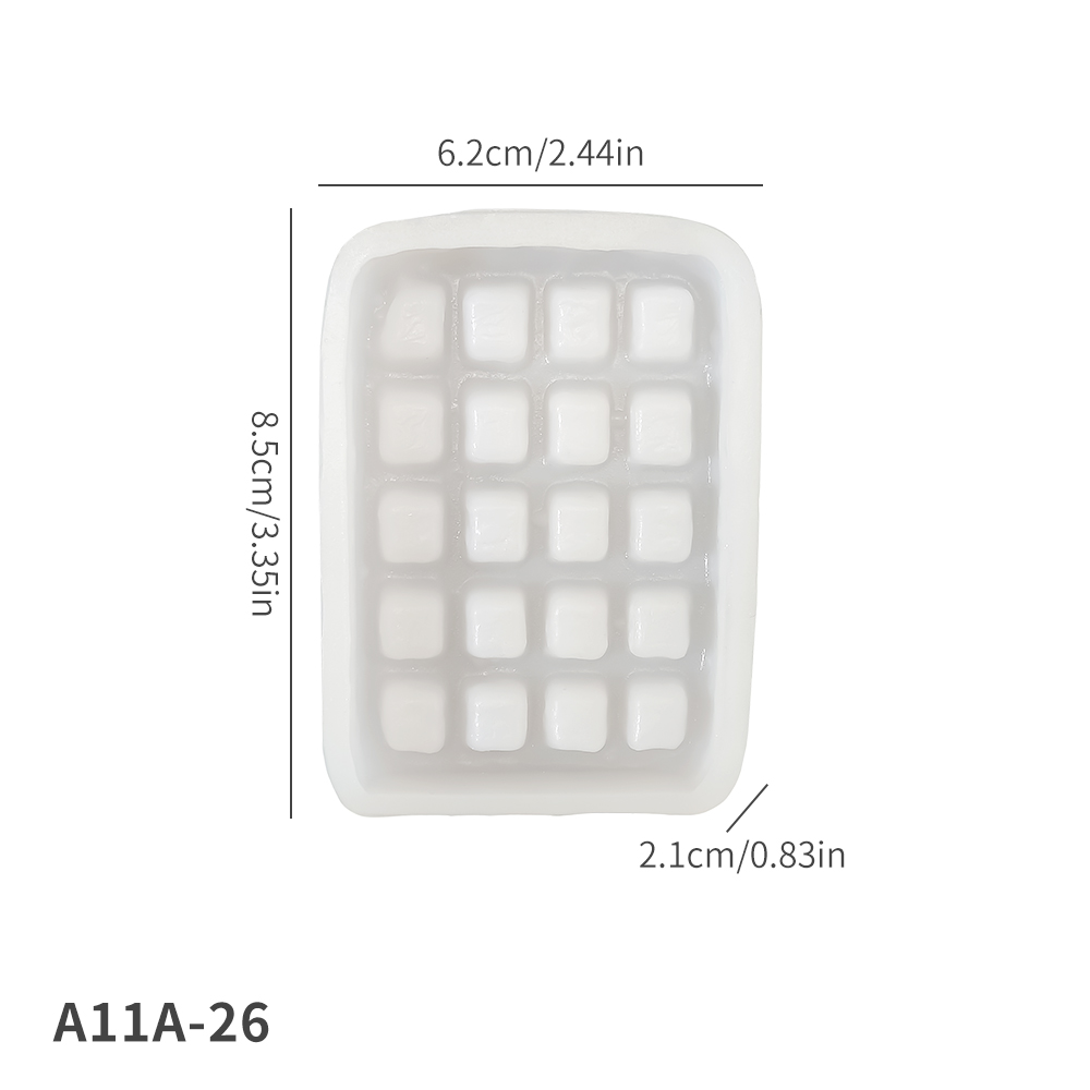 Stampo in silicone per waffle bianco