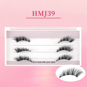 <span class=keywords><strong>Faux</strong></span> <span class=keywords><strong>cils</strong></span> volumineux dramatiques, <span class=keywords><strong>cils</strong></span> demi-<span class=keywords><strong>cils</strong></span> à presser doux, application rapide, imperméables, autocollants - Product Image 4