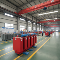 Transformador trifásico de alta tensión de 10KV, inmerso en aceite, con bobina de doble envoltura, 100-630KVA