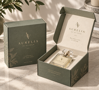 Boîte Mystère Rigide Faite à la Main pour Hommes, Luxe Haut de Gamme, Étanche, Écologique, Biodégradable, avec Fermeture Magnétique, pour Cosmétiques et Parfums