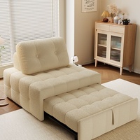 Canapé-lit convertible en tissu inclinable, pliable, multifonctionnel, 2 en 1, rétractable, salon, chambre à coucher, petit appartement