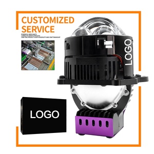 สินค้ามาใหม่สว่างจ้า160W 3นิ้วลำแสงต่ำสูง RHD LHD ตัดแบนพร้อมเลเซอร์เรโทรไฟ LED 3ชิ้นไฟหน้าเลนส์โปรเจคเตอร์ - Product Image 3