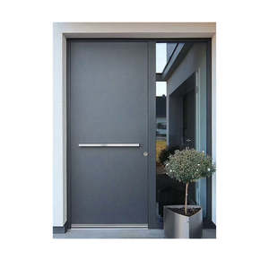 Porta Blindata Moderna CHANGYI, Porta di Sicurezza Esterna in Alluminio con Design Pivot, Porta d'Ingresso in Alluminio - Product Image 5