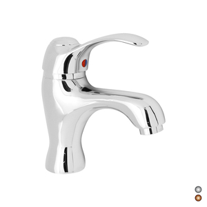 Rubinetto Miscelatore Monocomando Cromato dal Design Moderno per Lavabo, Montaggio a Foro Singolo, Ideale per Scuole, Ospedali e Lavabi da Bagno in Soggiorno - Product Image 1