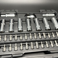 Jeu de douilles à cliquet carrées de 62 pièces 1/2" DR avec étui de rangement, OEM, pour l'entretien automobile, moto et vélo
