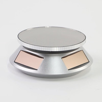 Vente en gros de présentoir solaire avec plateau tournant à 360 degrés, présentoir à double usage avec batterie, support solaire rotatif