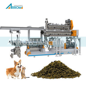 Machine de production d'aliments pour animaux de compagnie à grande capacité, extrudeuse à double vis pour aliments pour animaux de compagnie, fabricant d'usine - Product Image 1