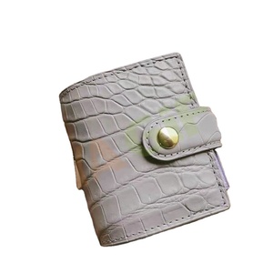 Personnalisé croc gris clair lilas <span class=keywords><strong>3</strong></span> anneau A9 liant mini planificateur deluxe femmes portable journal couverture organisateur - Product Image 1