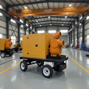 Flood Control and Firefighting 60KW Water Pump <b>Generator</b> Portable Pumping <b>Mobile</b> Room Trailer Customizable AJS-60KW High Flow Ra - Product Image 4