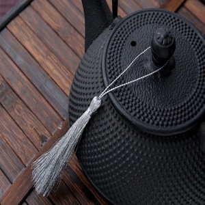 Handmade Faux lụa chủ đề tua 13cm Tự làm đồ trang sức làm Vật liệu nhà máy vàng/bạc lụa tua dây rìa cho sáng tạo - Product Image 6