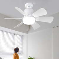Ventilateur de plafond LED 2026 silencieux de 16,5 pouces avec télécommande et variateur d'intensité pour projets commerciaux hôteliers et chambres à coucher