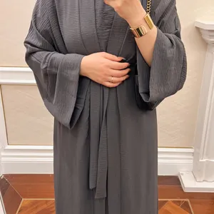 Satijn 2023 Kaftan blusa vestido túnicas Turquie Friperie Dubai Bale Lere Choix Abaya ropa islámica turca de Turquía