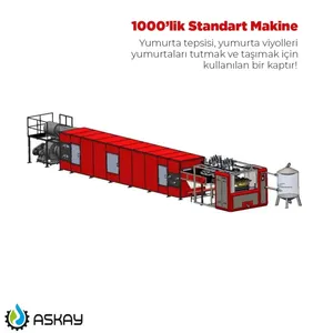 Línea de Producción Automática de Bandejas para Huevos ASKAY de Nivel Básico AS 1000 AS 2000, Máquina de Moldeo de Pulpa de Papel Reciclado - Product Image 3