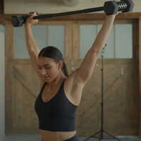 Barre d'haltérophilie multifonctionnelle réglable musculation Barre d'haltères Gym Fitness équipement pondéré