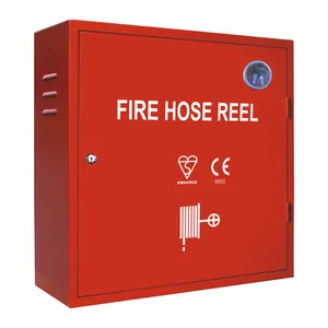 Customized Fire Sprinkler System Fire Protection System Fighting Pipes Red Carbon Steel Fire Hose Reel Cabinet