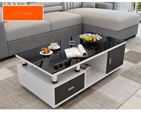 Meuble TV Table Basse Luxe Léger Style Nordique Combinaison Moderne Simple Rectangulaire pour Salon Domestique