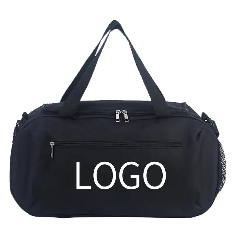 FULIYA, bolsas de lona de viaje con logotipo personalizado para hombres y mujeres, bolsa de gimnasio deportiva impermeable de gran capacidad para Fitness