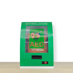 Nuevo desfibrilador botiquín de primeros auxilios caja de almacenamiento de pared desfibrilador Aed gabinete con alarma audible Almacenamiento de Metal Aed gabinete caso - Product Image 1